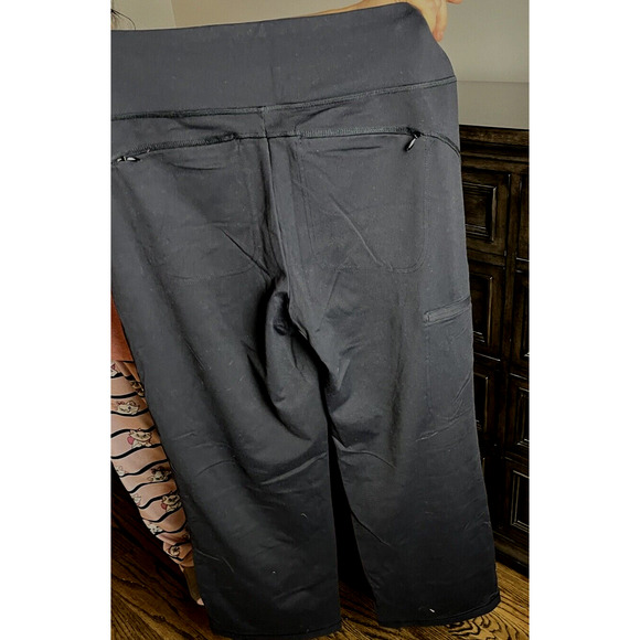 Deluth Trading Company Black Wide Leg pants w-Pockets Small(29)athletic work - Picture 2 of 7